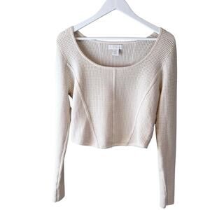 House of‎ Harlow Crop Long Sleeve Top sz M